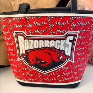 University of Arkansas Razorbacks Hogs fashion purse, EUC 9x5x9.5 Game Day UofA